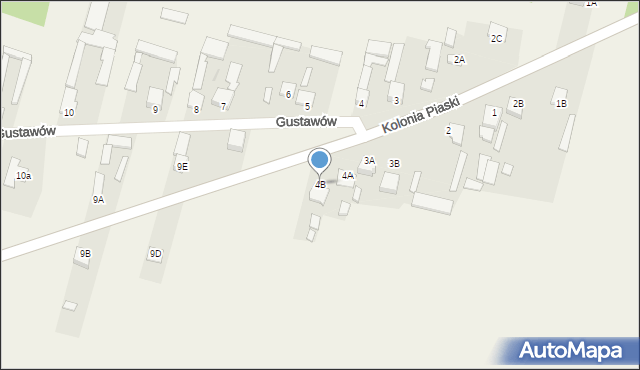 Gustawów, Gustawów, 4B, mapa Gustawów