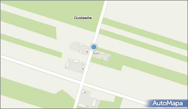 Gustawów, Gustawów, 7, mapa Gustawów