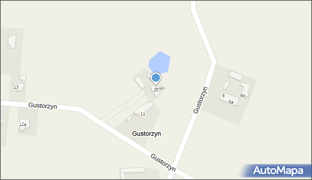 Gustorzyn, Gustorzyn, 10, mapa Gustorzyn