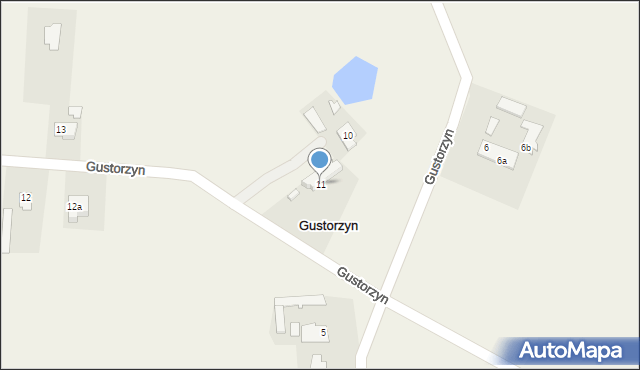 Gustorzyn, Gustorzyn, 11, mapa Gustorzyn