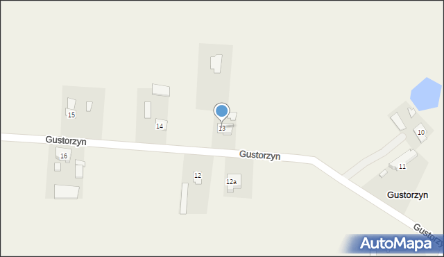 Gustorzyn, Gustorzyn, 13, mapa Gustorzyn