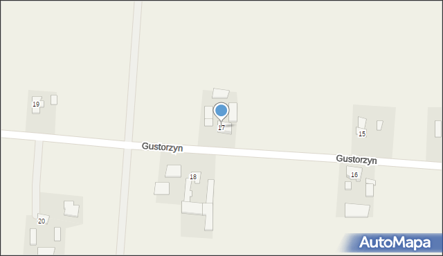 Gustorzyn, Gustorzyn, 17, mapa Gustorzyn
