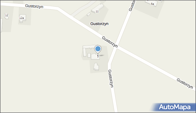 Gustorzyn, Gustorzyn, 5, mapa Gustorzyn