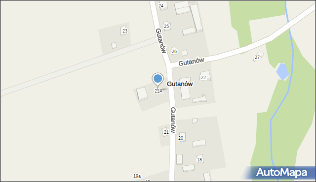 Gutanów, Gutanów, 21A, mapa Gutanów