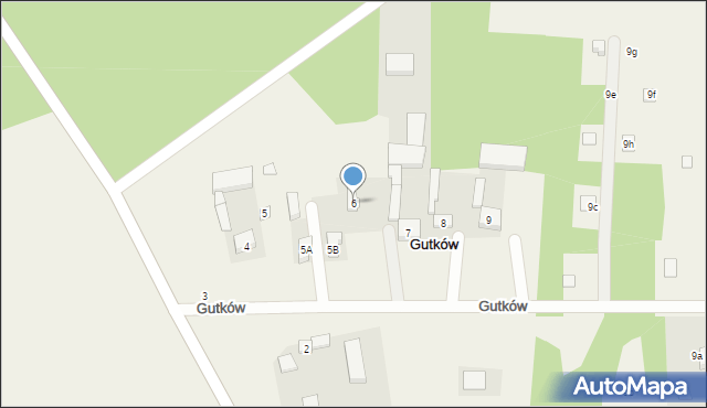 Gutków, Gutków, 6, mapa Gutków