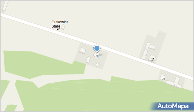 Gutkowice, Gutkowice, 28, mapa Gutkowice