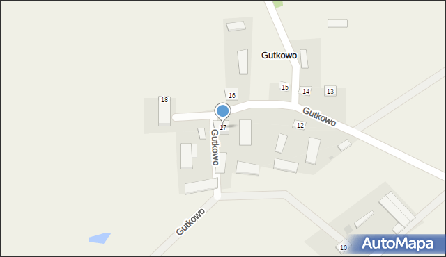 Gutkowo, Gutkowo, 17, mapa Gutkowo