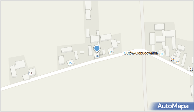 Gutów, Gutów, 16, mapa Gutów