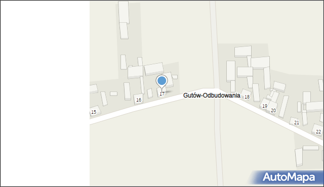 Gutów, Gutów, 17, mapa Gutów