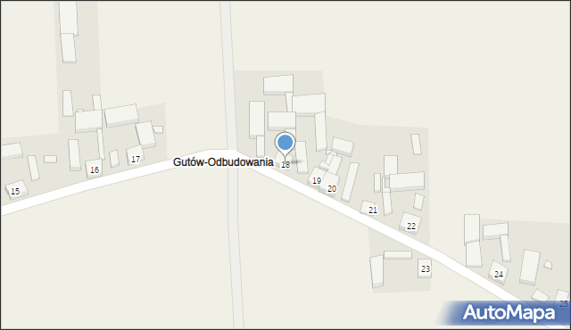 Gutów, Gutów, 18, mapa Gutów