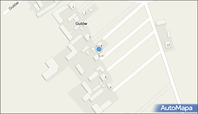 Gutów, Gutów, 7, mapa Gutów