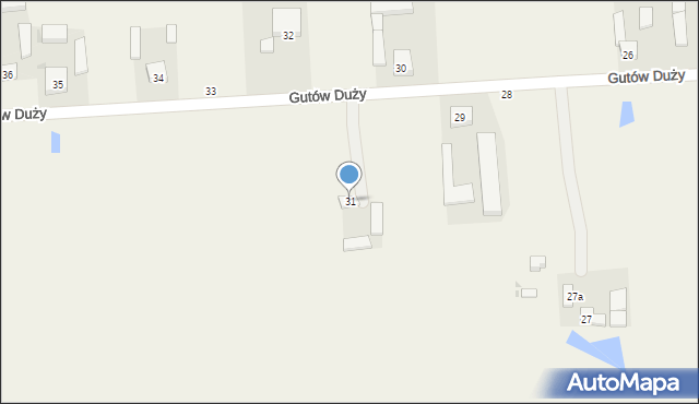 Gutów Duży, Gutów Duży, 31, mapa Gutów Duży