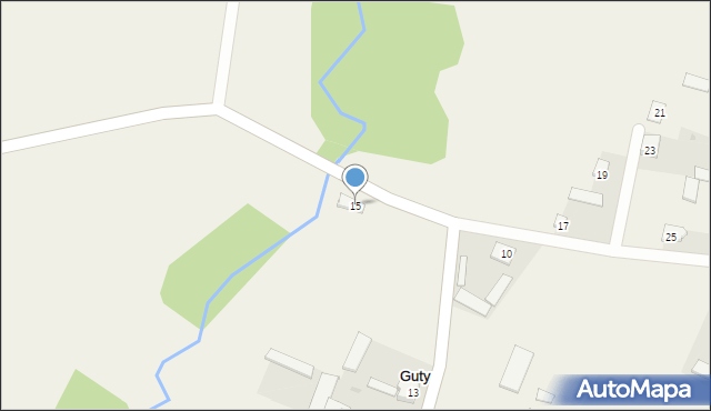 Guty, Guty, 15, mapa Guty
