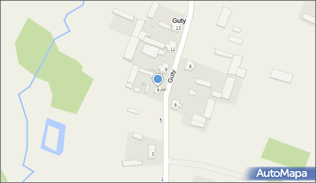 Guty, Guty, 7, mapa Guty