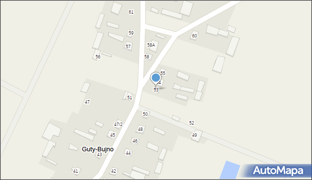 Guty-Bujno, Guty-Bujno, 53, mapa Guty-Bujno