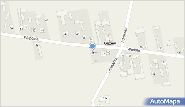 Guzew, Guzew, 43, mapa Guzew