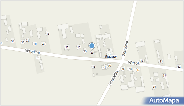 Guzew, Guzew, 44, mapa Guzew