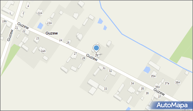 Guzew, Guzew, 29, mapa Guzew