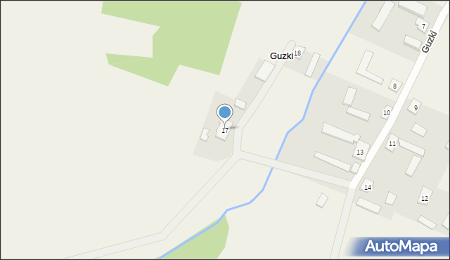 Guzki, Guzki, 17, mapa Guzki