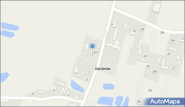 Guzów, Guzów, 1, mapa Guzów