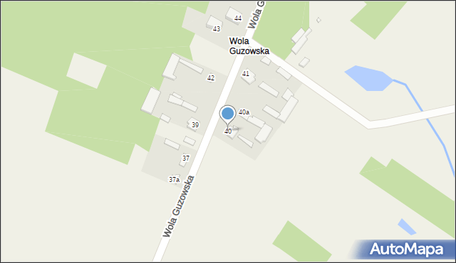 Guzów, Guzów, 40, mapa Guzów