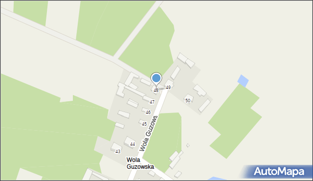 Guzów, Guzów, 48, mapa Guzów