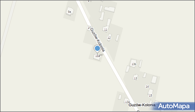 Guzów-Kolonia, Guzów-Kolonia, 11a, mapa Guzów-Kolonia