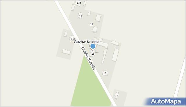 Guzów-Kolonia, Guzów-Kolonia, 15, mapa Guzów-Kolonia