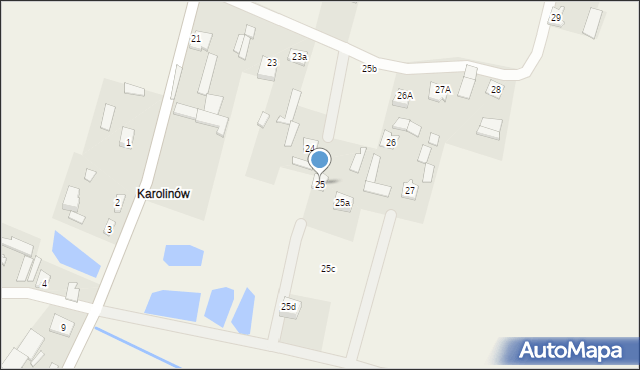 Guzów-Kolonia, Guzów-Kolonia, 25, mapa Guzów-Kolonia