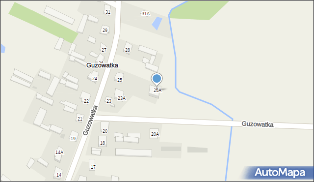 Guzowatka, Guzowatka, 25A, mapa Guzowatka