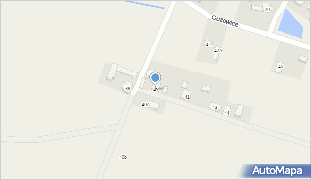 Guzowice, Guzowice, 40, mapa Guzowice