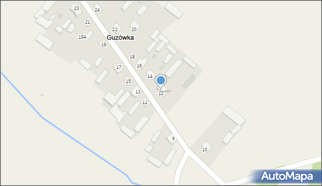 Guzówka, Guzówka, 12, mapa Guzówka