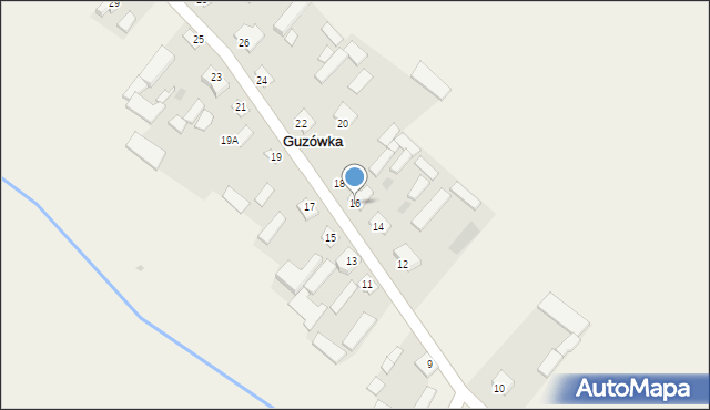 Guzówka, Guzówka, 16, mapa Guzówka