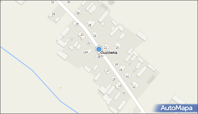 Guzówka, Guzówka, 19, mapa Guzówka