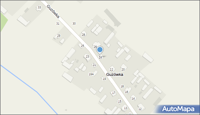 Guzówka, Guzówka, 24, mapa Guzówka