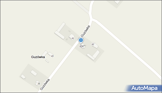 Guzówka, Guzówka, 42A, mapa Guzówka