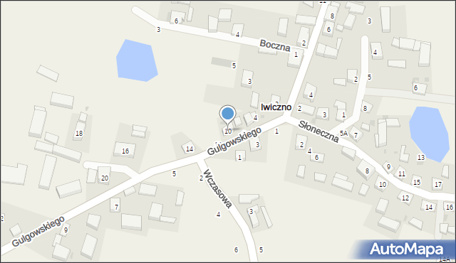 Iwiczno, Gulgowskiego Izydora, 10, mapa Iwiczno