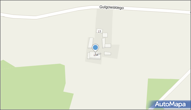 Iwiczno, Gulgowskiego Izydora, 13A, mapa Iwiczno