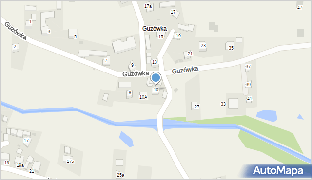 Jabłonka, Guzówka, 10, mapa Jabłonka