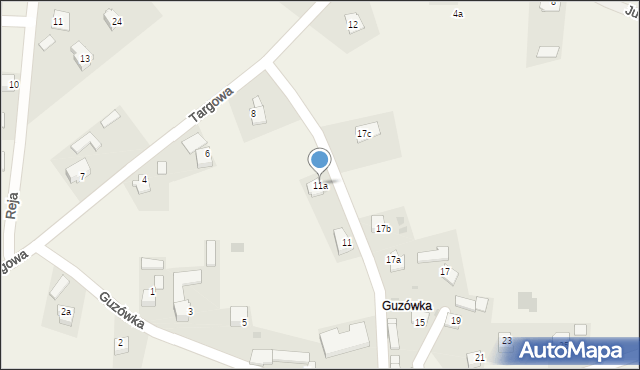 Jabłonka, Guzówka, 11a, mapa Jabłonka