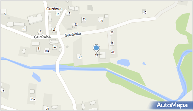 Jabłonka, Guzówka, 33, mapa Jabłonka