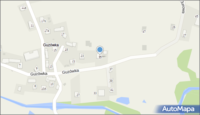 Jabłonka, Guzówka, 35, mapa Jabłonka