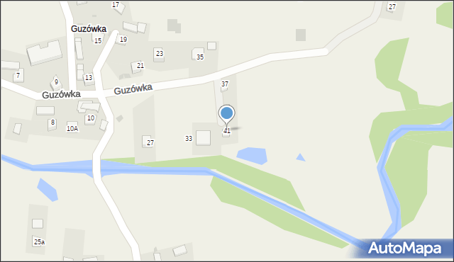 Jabłonka, Guzówka, 41, mapa Jabłonka