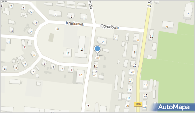 Kwilcz, Gumna, 9/2, mapa Kwilcz