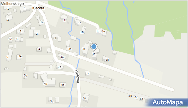 Murzasichle, Gutowa, 3c, mapa Murzasichle