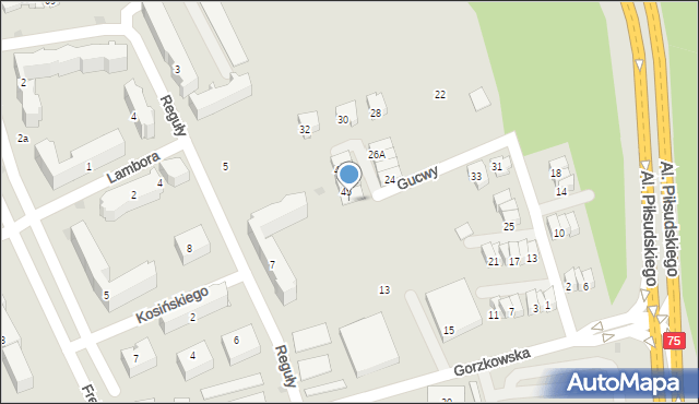 Nowy Sącz, Gucwy Konstantego Klemensa, 47, mapa Nowego Sącza