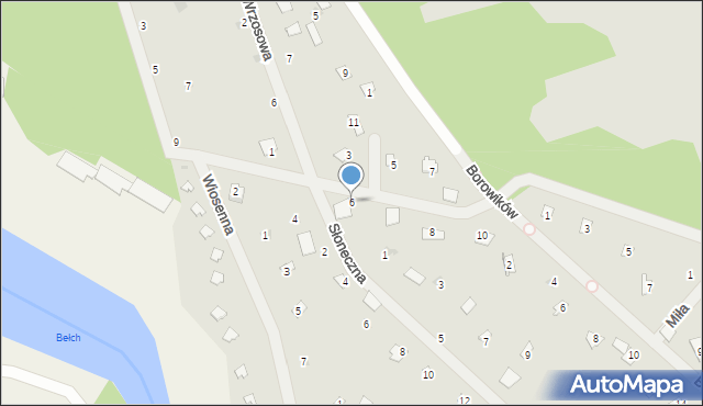 Osieck, Guliwera, 6, mapa Osieck