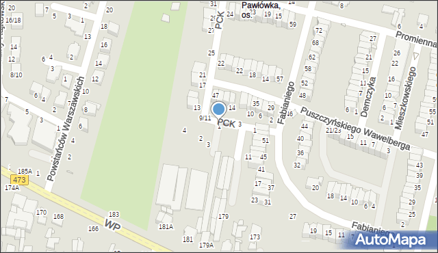 Piotrków Trybunalski, Guderskiego Konrada, 1, mapa Piotrków Trybunalski