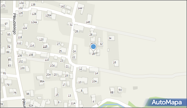 Poronin, Gut-Stapińskiej Anieli, 18, mapa Poronin