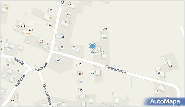 Balin, Gwardzistów, 32, mapa Balin